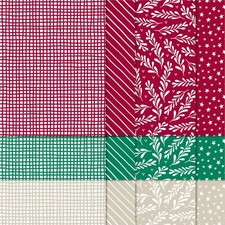 Stampin Up Designerpapier KLASSISCHE WEIHNACHT, 12 Blatt in 6x6 Zoll, vielseitig