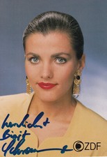 Autogramm birgit schrowange - autogramm,