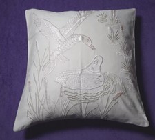 NEU!Vintage Nostalgie Shabby Landhaus 1Deko Couch Kissen 38x38 LEINEN OPTIK ecru