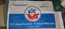 F.C. Hansa Rostock - FC Bayern München 2008 Fahne ARD Sportschau