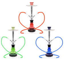 2 Schlauch Wasserpfeife 45cm Design Shisha Hookah Stylisch zweifarbig mit Kohle