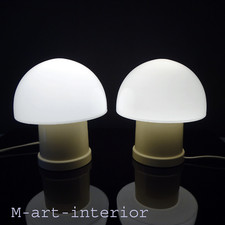 1v2 Vintage Glas-Pilz Lampe