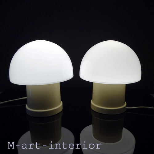 1v2 vintage glas pilz - 1v2, lampe