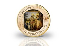 2 Euro vergoldet "Taufe
