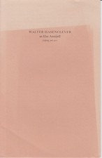 Walter Hasenclever an Elsa