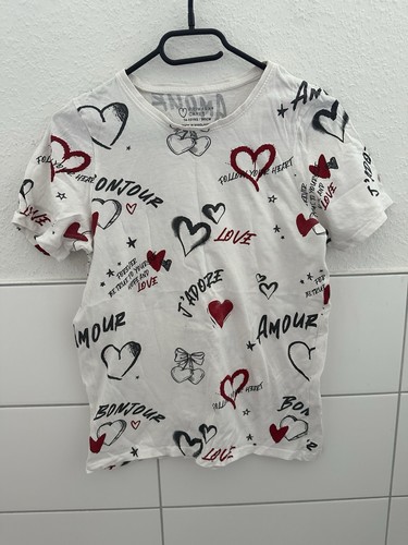 Weißes love amour print - &,