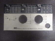 TOP ! EMCO Maximat Super 11  Vorschubtabelle Schild    Drehmaschine