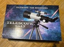 Teleskop Anfänger & Kinder 70mm Öffnung, 400mm AZ Montierung mit viel Zubehör