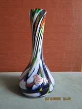 Blumenvase, Glas Vase Joska Kristall 21/10 cm Mundgeblasen Murano-Art