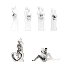 Skulptur Liebespaar Keramik