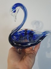 Glasschale Glasfigur Blau