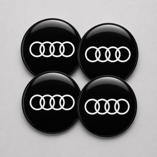 Audi nabendeckel aufkleber - 4x,