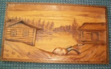 Holz Bild Landschaft mit