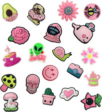 20 Stück Rosa Schuhschmuck