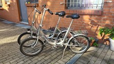 1 x MIFA Klappfahrrad Faltrad, silber, 3-Gang, Marathon Plus Bereifung