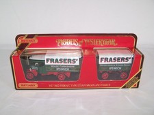 Matchbox Y-27 Foden Dampflastwagen mit Anhänger "FRASERS" Models of  Yesteryear
