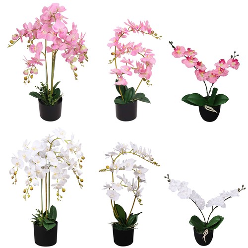 Künstliche orchidee mit topf - künstliche,