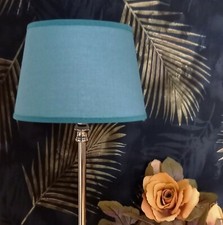  Lampenschirm Leinen Türkis