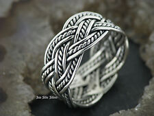 Ring Keltisch Zopf 3fach Celtic Silberring Gothic Silber 925 Fingerring Zopfring