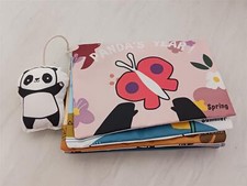 beiens - Babyspielzeug 0-9 Monate - Stoffbuch - Knisterbuch -- 3482/404