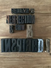 33 Vintage Holz Buchdruck