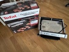 Tefal OptiGrill Deluxe Elektro-Tischgrill 2000W, Silber