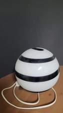 Kugelbodenlampe Schwarz/Weiß