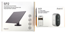 ARENTI Kabellose Überwachungskamera Aussen Akku mit Solarpanel 3MP 2,4G WLAN WiF