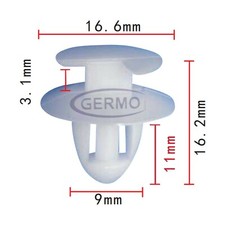 10 x Befestigung-Clip