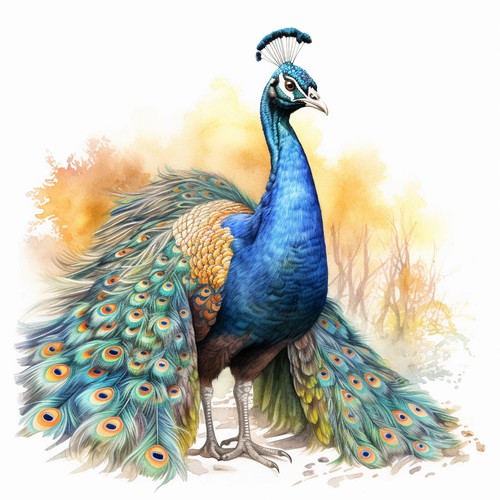 Deko bild pfau - wandbild, tiere
