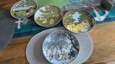 Villeroy & Boch, Wandteller, Vier Jahreszeiten , HEINRICH, Sammelteller 4 Stück