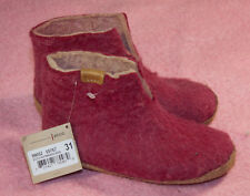 ECCO YAK Hausschuhe / Hüttenschuhe aus gefilzter Wolle m Ledersohle Gr. 31 *NEU*