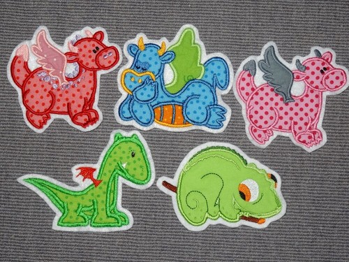 Drache chamäleon applikation - drache,