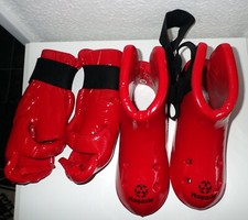 Hand- und Fußschützer, Semi-Kontakt, Hayashi, rot, Gr. M, neu!