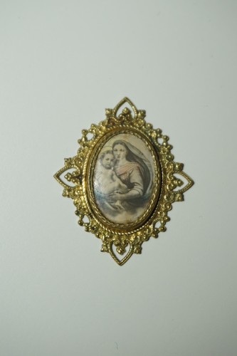 Vintage madonna medaillon - vintage,