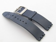 SWATCH IRONY KAUTSCHUKARMBAND "PROFONDITA  / BLAU" (A235) -MIT EDELSTAHLSCHLIEßE