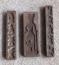 Antike alte Holzmodel  Backformen 3 Stück 