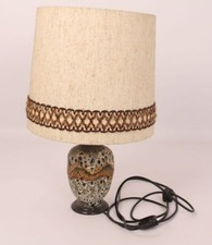 Lampe Fat Lava Keramik Stoffschirm Stehlampe Leuchte vintage 70er Jahre Pop Art