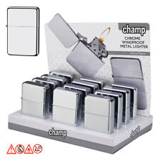 12 x Benzinfeuerzeug " Chrom