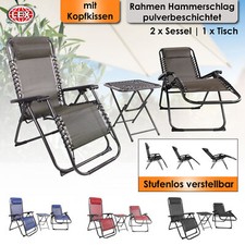 3 tlg. Relax Set Sessel m