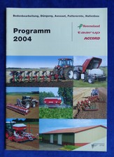 512) Kverneland Programm 2004 Accord Taarup Ernte - Prospekt Brochure 10.2003