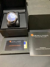 Hamilton H325051 Jazz Master blaues Zifferblatt Automatikuhr gebraucht mit Box