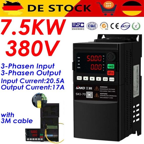 380v 5kw phasen - 7.5kw, 17a
