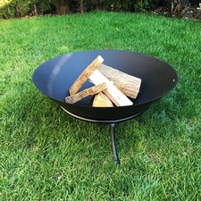 Gusseisen Feuerschale Feuerkorb Feuerstelle Terrassenofen + Ständer Ø50xH23cm