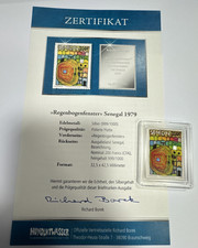 Silberbriefmarke Hundertwasser