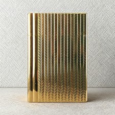 Feuerzeug mit Weizenmuster -S.T. Dupont Gatsby- in Gold – Zigarrenfeuerzeug