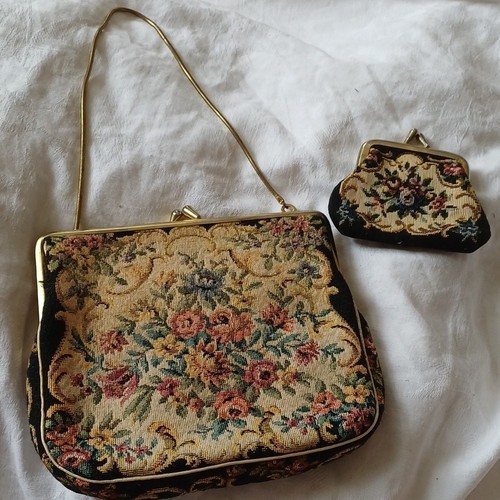 Damen gobelin schultertasche - gobelin,