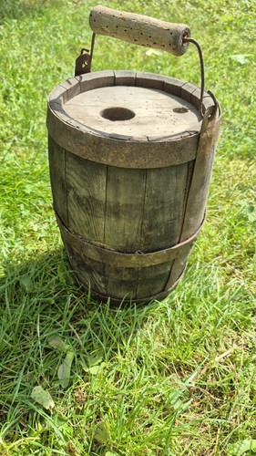 Vintage fasseimer holzfass - vintage,