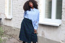 Vintage wolle kilt - wolle, rock