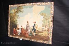 Zauberhaftes großes Stickbild / Wandteppich / Gobelin / Barockes Motiv / 1606